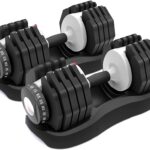 ATIVAFIT verstellbare Kurzhantel – Hantel mit Anti-Rutsch-Griff, einstellbaren Hantelscheiben und Ablageschale, platzsparende Hantel fuer Frauen und Maenner, Training und Fitness zu Hause（1pcs/2pcs）