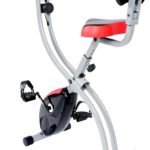 Ultrasport F-Bike 150/200, Heimtrainer, 8 Widerstandsstufen, Tablethalterung, Handpulssensoren, faltbar, platzsparend